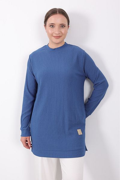 Linvey Comfortable Seasonal Daily Wrinkle Fabric Short Sleeve Sports Tunic
