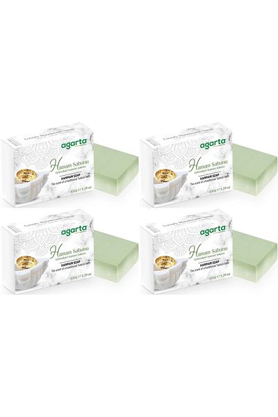Agarta Handmade Natural Soap 150Gr Turkish Bath (Set of 4)