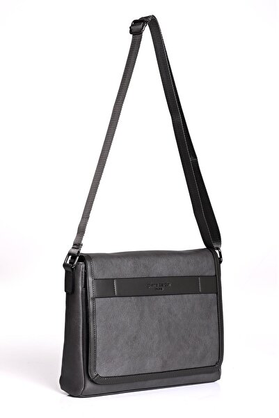 Pierre Cardin 01Pc00112-Gr Gray Long Strap Crossbody Bag