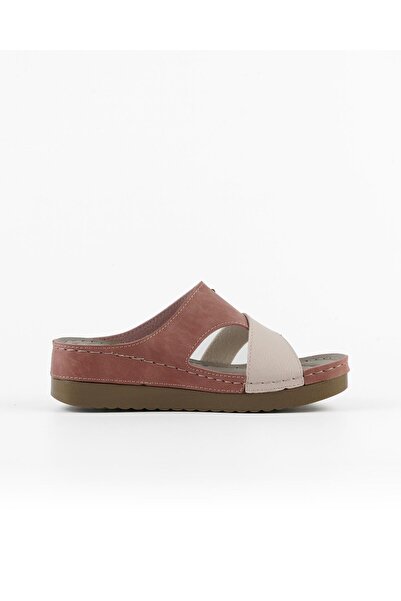 Tigerline Women's Slippers Dk161 Powder Beige Orthopedic Summer Daily Home & Outdoor Slippers