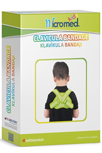wicromed Klavikula Omuz Sabitleme - Dik Duruş Bandajı Çocuklar Için Kıds Yeşi...
