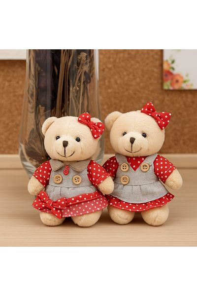 Şirin 2 Mini Teddy Bear Keychains – Cute Plush Single Keychain