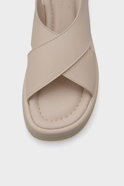 Capone Outfitters Sandale de damă Dena cu toc cu pană și curele încrucișate