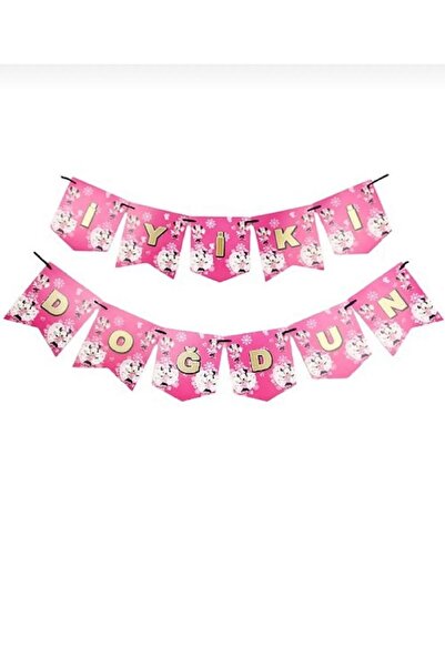 partyrüyası Minnie Mouse Lik tematski pop-up natpis za srećan rođendan, 2 METRA