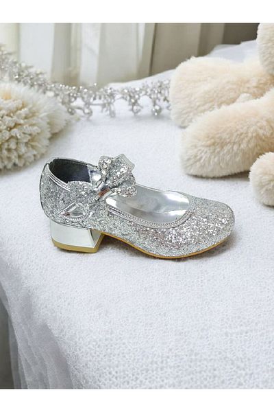 PATİK BEBE Girl's Silver Color Heeled Shoes