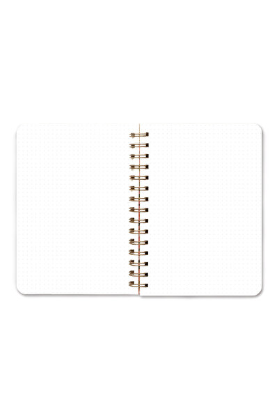 Crow Notebook A5 15x21 Cm Lastikli Spiralli Sert Kapak Tarihsiz Noktalı Not Defteri Deniz Mahsulü