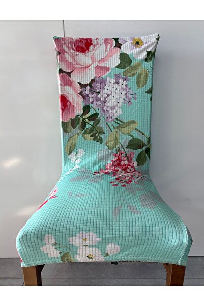 MADAME DECO Sandalye Kılıfı Örtüsü Yüksek Kalite Esnek Dijital baskili Sandalye Kılıfı MODEL 2