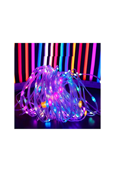 Ema Dükkan 10 Metre 100 Led Akıllı Peri Led RGB Bluetooth USB Kumandalı App K...