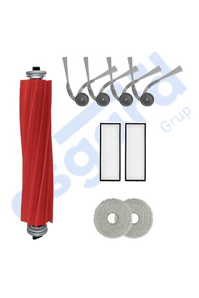 Asgard Grup Roborock Q Revo L Compatible 1 Main Brush 4 Side Brushes 2 Filters 2 Mops