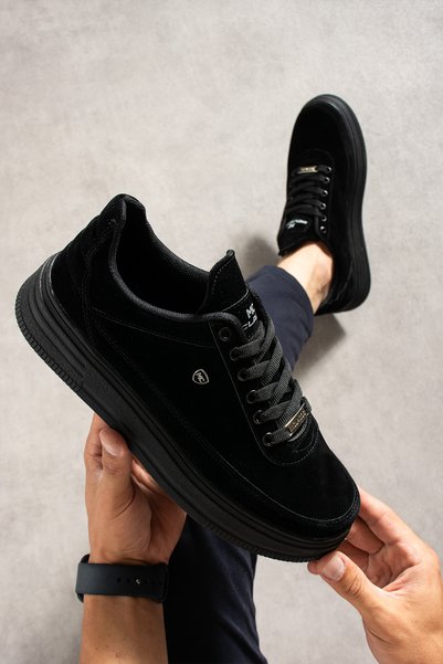 MCLACOS Black Men's Sneaker Casual Sports Shoes High Sole - Comfortable Design Q7