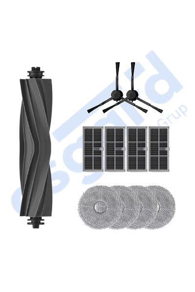 Asgard Grup Dreame X30Pro-L10S Pro Ultra-X30 Ultra Compatible 1 Main Brush 2 Side Brushes 4 Filters 4 Mops