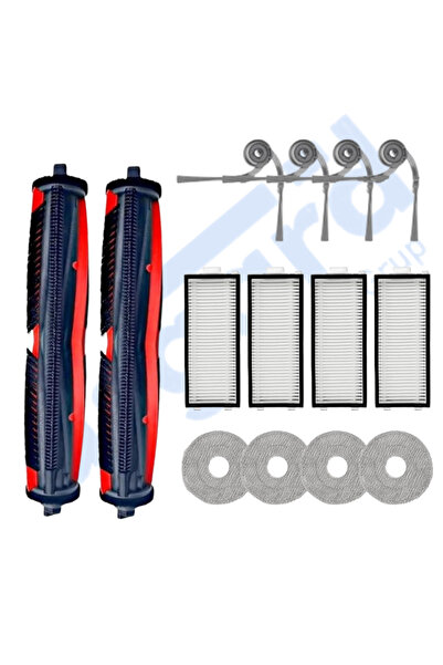 Asgard Grup Roborock Saros Z70 متوافق مع 2 فرشاة رئيسية 4 فرشاة جانبية 4 مرشح...
