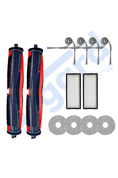 Asgard Grup Roborock Saros Z70 متوافق مع 2 فرشاة رئيسية 4 فرشاة جانبية 2 فلتر...
