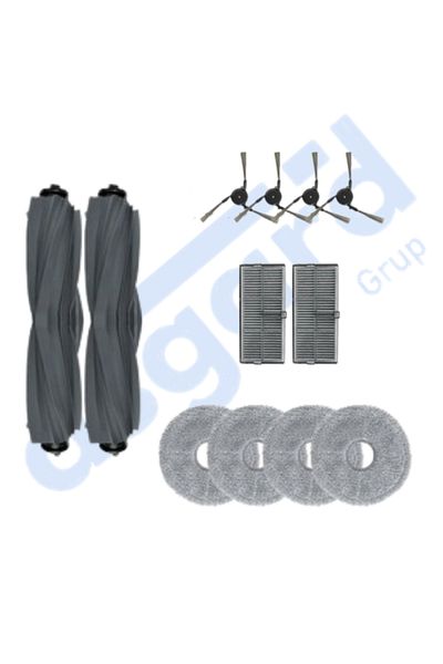 Asgard Grup Dreame X40 Master-X40 Ultra-L40 Ultra Compatible 2 Main Brushes 4 Side Brushes 2 Filters 4 Mops