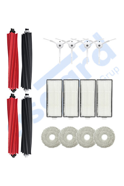Asgard Grup Roborock Q Revo Master compatibil 2 perii principale 4 perii laterale 4 filtre 4 mopuri