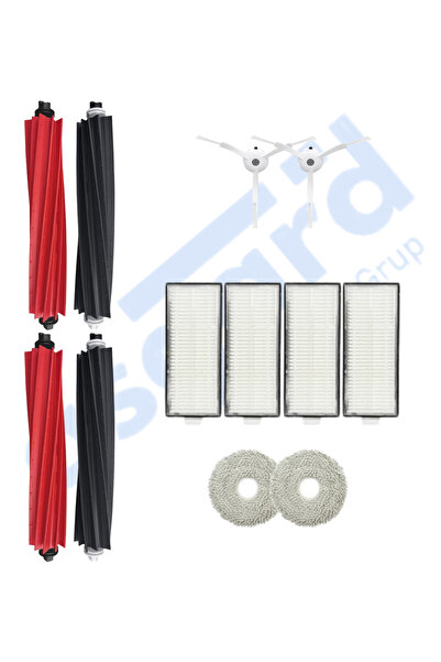 Asgard Grup Roborock Q Revo Master Συμβατό με 2 κύριες βούρτσες 2 πλαϊνές βούρτσες 4 φίλτρα 2 σφουγγαρίστρες