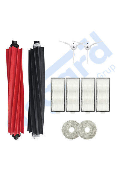 Asgard Grup Roborock Q Revo Master compatibil 1 perie principală 2 perii laterale 4 filtre 2 mopuri