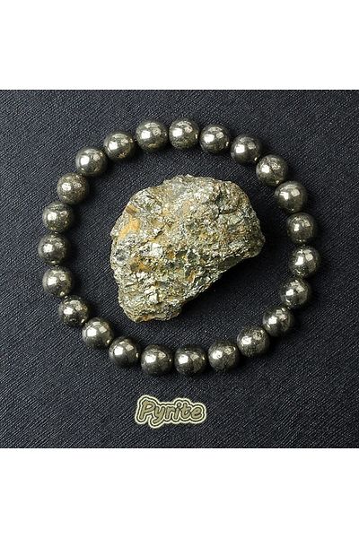 Perlavita Reflect Your Style with Certified Real Pyrite Stone Bracelets