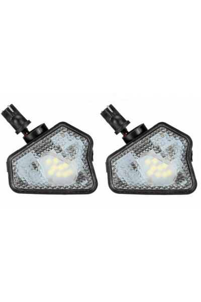 Hartan Mercedes-Benz Set de 2 becuri LED pentru oglindă retrovizoare Mercedes A, B, C, E, S, CLA, CLS, GLA, GLK -BTLL-357