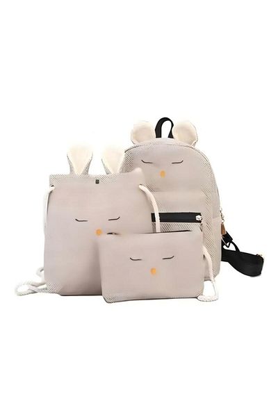 Generic 3 Piece Zipper Closure Backpack Set