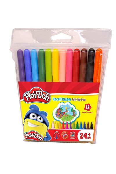 Play Doh Play-doh Felted Pen 2 Mm.12 Colors (PVC)