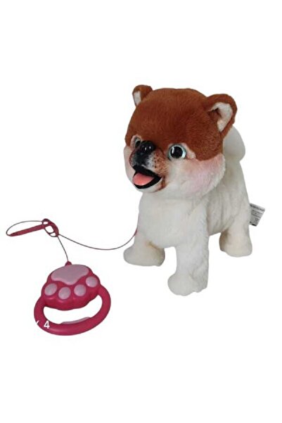 VARDEM OYUNCAK Vardem Peluş Tasmalı Yürüyen-Havlayan Pomeranian Köpek