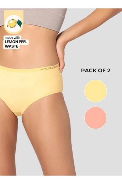 Intimate Queen Lemon Bae Briefs – Seamless Calm, Made with Lemon Peel | Sweat-Wicking & Made for Sensitive Skin