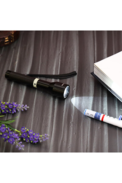 Olsenmark Rechargeable Led Flashlight, 1500m Range, Cree Led, Cnc Aluminium Body, Outdoor & Emergency Use