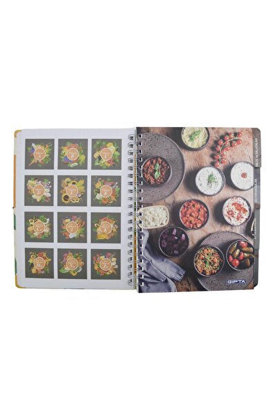 Gıpta 20x28 120 Sheets Recipe Spiral Hard Cover Notebook - (7295)