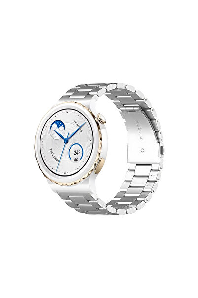 Tagomoon Huawei Watch Gt3 Pro 43mm Uyumlu Kordon Klasik Baklava Model Paslanm...