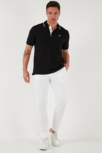 Buratti 100% bavlna Tričko Regular Fit Polo s límečkem na knoflíky Pánské tričko Polo s límečkem 5902118