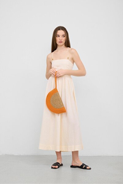 Shule Bags Найпомаранчевіший плетений клатч ручної роботи