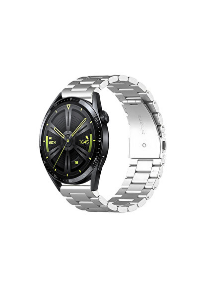 Tagomoon Huawei Watch Gt3 46mm Uyumlu Kordon Klasik Baklava Model Paslanmaz Ç...