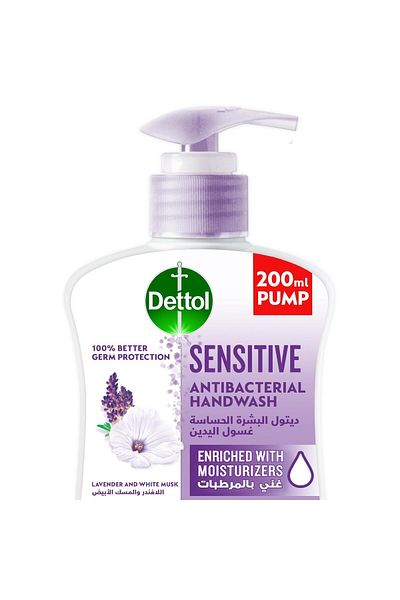 Dettol Nourish Liquid Handwashfor Effective Protection &Hygiene, Lavender &White Musk Fragrance, 200ml x12