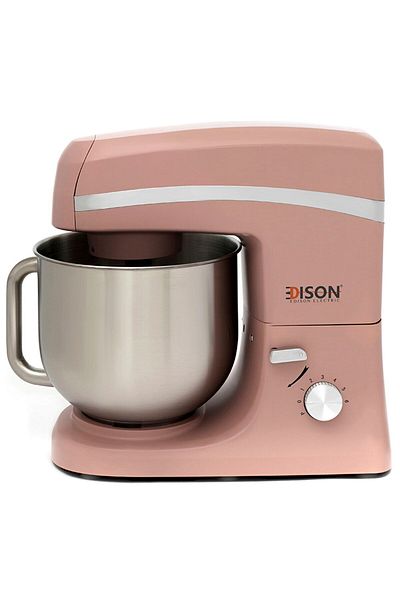 Edison Edison Electric Mixer, 6.5L, 6 Speeds, 1000W, 4 Functions - Pink