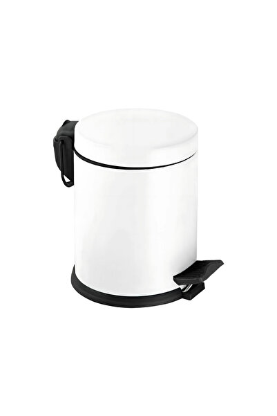 Eforeca Pedallı Çöp Kovası Beyaz 5 Lt