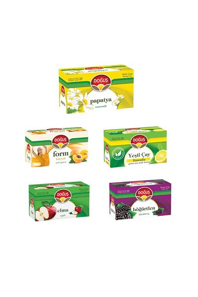 Doğuş Summer Tea Series (Apple- Blueberry- Form Apricot -Green Tea Daisy)