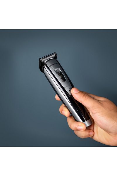 Olsenmark Rechargeable Hair & Beard Trimmer | 30 Min Use, 3–12mm Combs, Precision Switch, Fast & Safe Trim