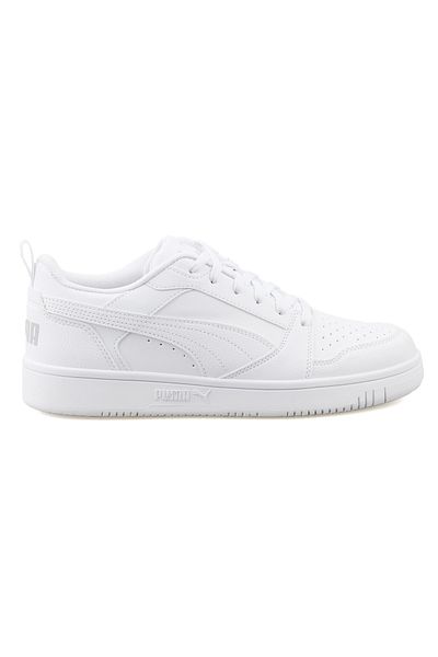 Puma Rebound V6 Low Unisex Casual Παπούτσια Λευκά