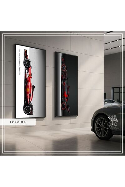 Tablomtr Dijital Baskılı Metal Çerçeveli Gercek Camlı İkili Tablo - Formula