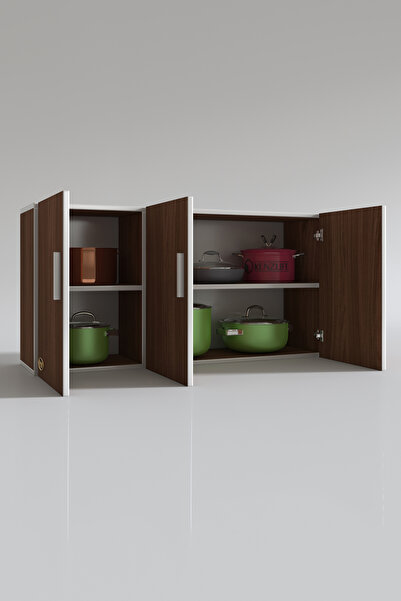 Kenzlife Hazır Mutfak Canna22 Cvz 060*120*22 Mutfak Banyo Dolabı Kapaklı Raflı