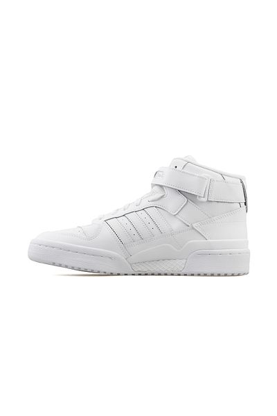 adidas White Forum Mid Sneakers