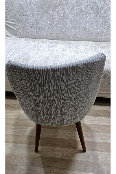 Rişte Home 6lı A Kalite Jakarli Ağaç Desen Yüksek Kaliteli Esnek Lastikli Oval Sandalye Kılıfı 6 Adet