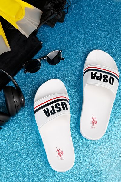 U.S. Polo Assn. Comfortable And Lightweight Water Resistant Sandals Slippers Beach Pool Garden Sea Summer Slippers
