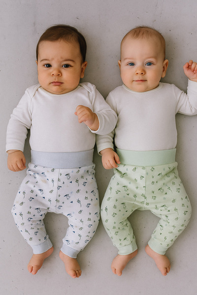 HENESSA TEKSTİL 2’li Erkek Yeni Doğan Pijama Altı %100 Pamuk