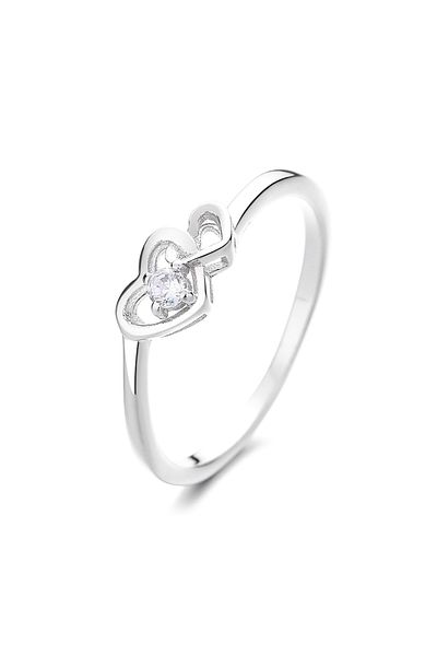 delis Inel Argint 925, Jw1340, Model Inima Si Infinit, Placat Cu Rodiu