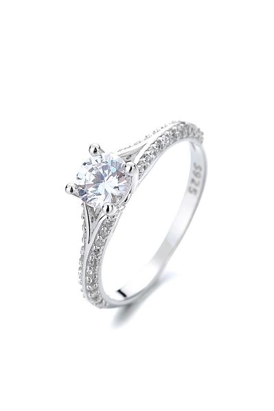 delis Inel Argint 925, Jw889, Model Elegant, Placat Cu Rodiu