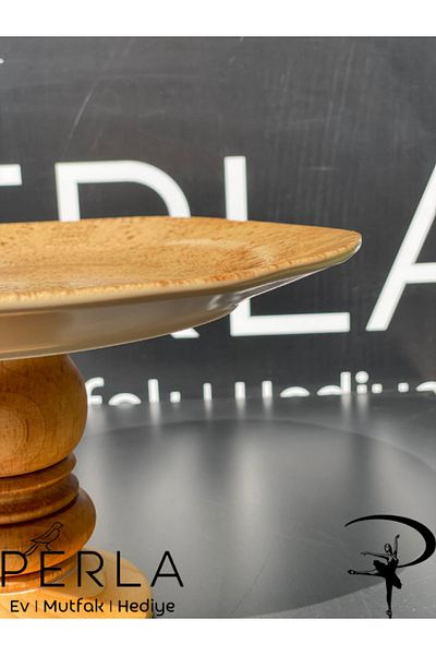 Porland Stoneware Natura Footed Plate 30 Cm