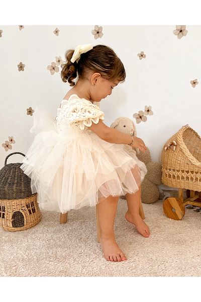 aysskids Nell Girl's Fluffy Princess Tutu Wedding Birthday Special Occasion Dress