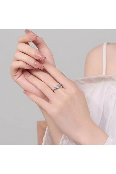 delis Inel Argint 925, Jw1352, Model Elegant Cu Pietre, Placat Cu Rodiu